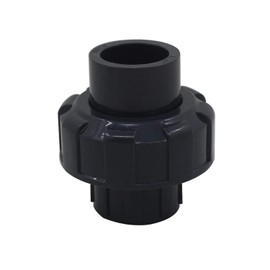 PVC Socket Union 20 25 32 40 50 63 75 90 110mm Swimming Pool Socket Pump Union Fitting PVC Pipe Union with o Ring Coupling Plastic (Inner Diameter 50mm)