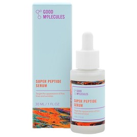 Good Molecules Super Peptide Serum 30ml/1oz - Anti-aging Facial Serum with Peptides and Copper Tripeptides to Brighten, Plump, Firm, Minimize Fine Lines, Wrinkles - Water-Based Skin Care For Face