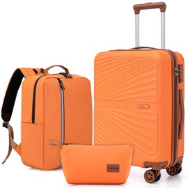 Eeeza Luggage Sets 3 Piece, Suitcases with Wheels, ABS Hard Case Luggage with TSA Lock Spinner Wheels, Carry On Luggage Set (20inch)