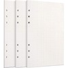 YSTrillion Checked Paper 3 Pack Refill Paper A5, 135 Sheets