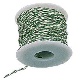 Jameco ValuePro 24 AWG Green/White Stranded Twisted Pair Hook-Up Wire 100 Feet