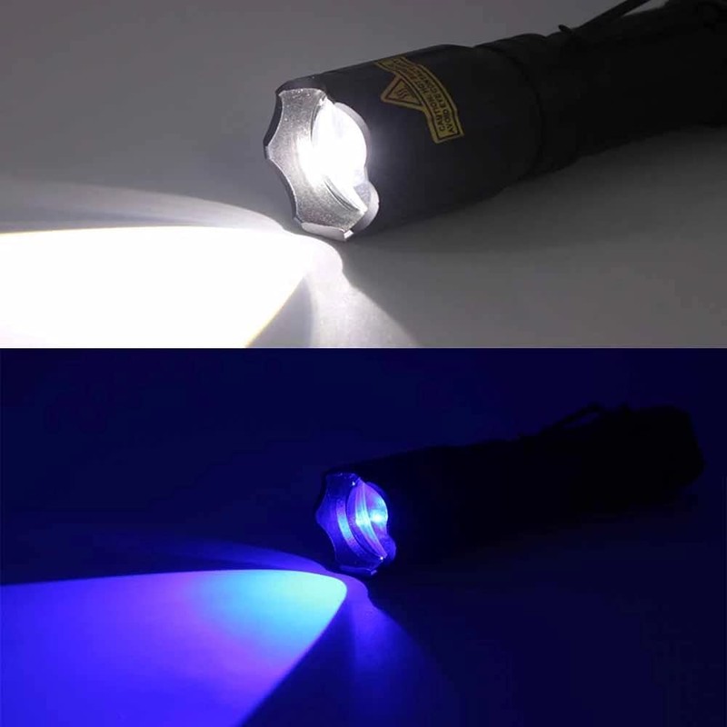 4 Color in 1 Multicolor Flashlight Rechargeable high Lumens Red