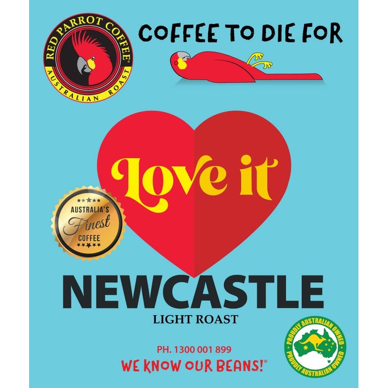 RED PARROT - LOVE IT NEWCASTLE - LIGHT ROAST -