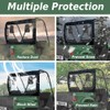 Rhino 660 YONQIFON UTV Rear Window with Zipper Open Soft