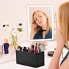 Acrylic Makeup Organizer 3 Compartment Makeup Brush Holder Organizer Eyeliner