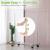 HOKEEPER Clothes Rack, Rolling Clothing Racks for Hanging Clothes, Portable