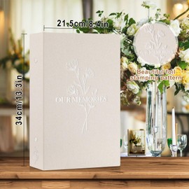 Lanpn Photo Album 6x4 Slip in, OUR MEMORIES Linen 300 Pockets Photo Albums Holds Landscape Only 10x15cm Picture Beige