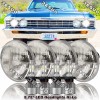JESUO 4pcs 5.75" LED Headlights Hi/Lo Beam For 1958-1975 Oldsmobile