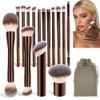 KIROGILY Brochas para Maquillaje, 15 Set de Brochas para Maquillaje,