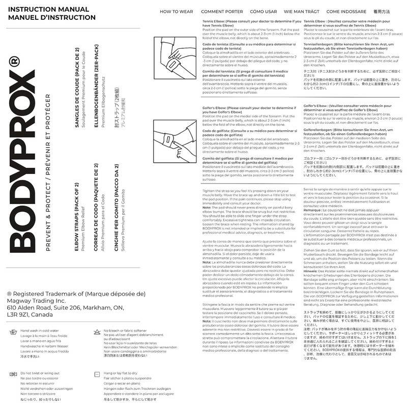 Bodyprox- Órtesis de codo para alivio del dolor de codo