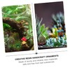 Generic 2sets Miniature Resin Animal Figurines Creative Fairy Garden Ornaments