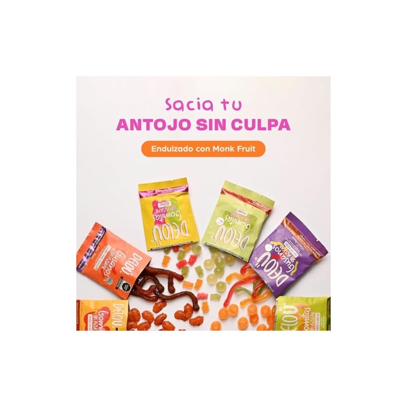 Deloü Gomitas Enchiladas Sin Azúcar - Dulces Naturales | 12