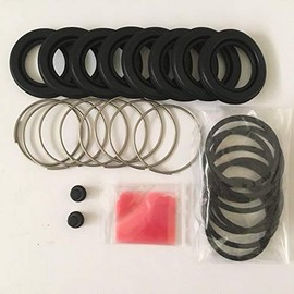 Impreza (GDA GGA GDB GGB) Legacy (BE5 BH5) Forester (SF5) Front 4POT Disc Brake Caliper Seal Kit Left & Right Set 109