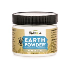 Redmond Earthpowder, All Natural Tooth and Gum Powder Bentonite Clay, Peppermint