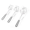 3pcs Small Round Hot Pot Strainer - Stainless Steel Asian