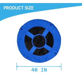 Blue 40-Inch Dish Tree Swing Replacement Fabric Cover,Oxford Fabric Outdoor Circle Swing Replacement Parts
