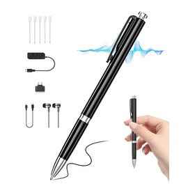 XIXITPY Voice Recorder, Pen-shaped, 64 GB, IC Recorder, Small Size, One-Button Recording, 18 Hours Continuous Recording, Voice Detection Automatic Recording, Earphones Included, MP3 Player Function,