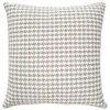 Coco Jicama Houndstooth Outdoor Throw Pillow 19x19