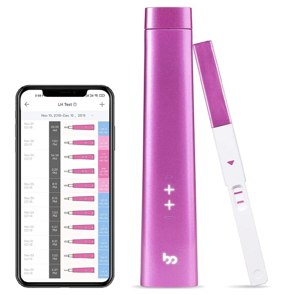 Femometer Ovulation Predictor Kit, Digital Ovulation Test, OPK Test Featuring Bluetooth Connection, Advanced Ovulation Tests Digital Results LH Surge Test with 15 Ovulation Tests Strips