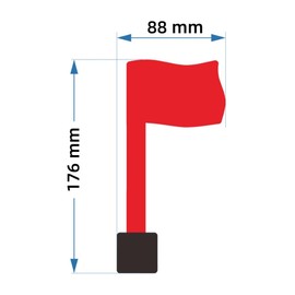 Easy-Install Mailbox Flag Replacement Kit Upgrade Your Mailbox with a Red Flag,Fits All Mailboxes,Wall Mount Mailbox Flag,Mailbox Flag Replacement (1)
