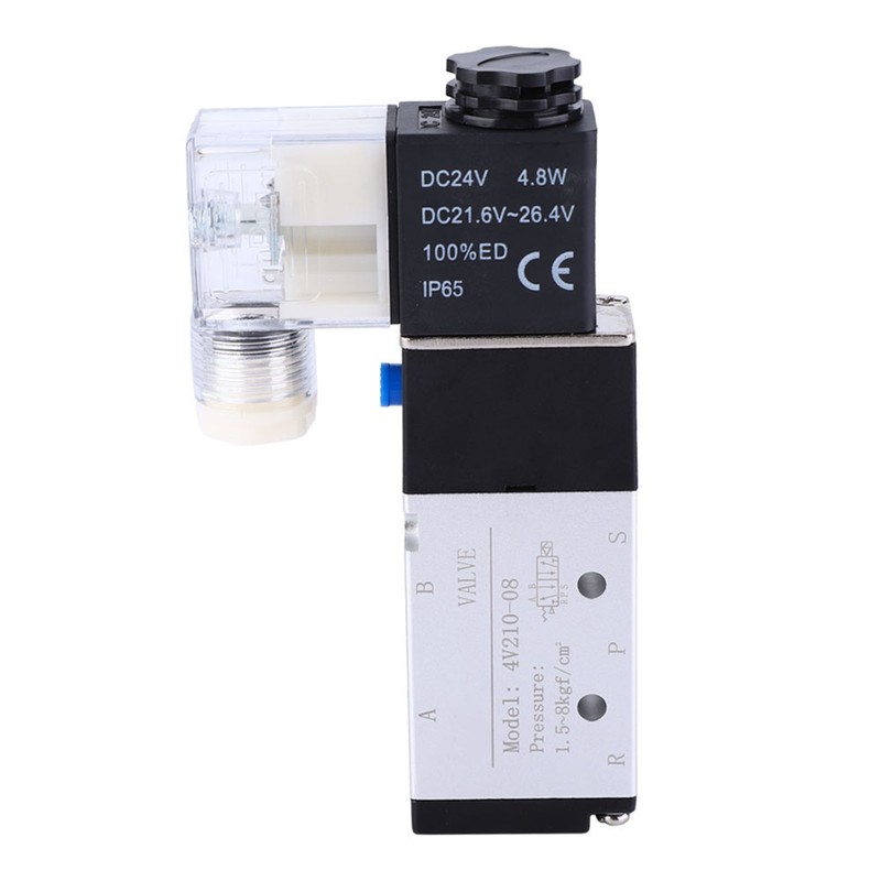 4V210-08 Solenoid Air Valve 2 Position 5 Port Pneumatic Control