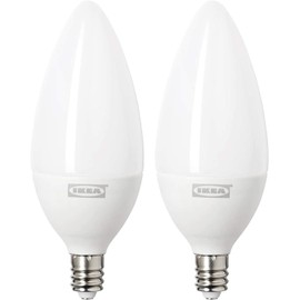 Ikea Ledare LED Bulb E12 400 Lumen Dimmable Warm Dimming Chandelier Opal 303.888.20