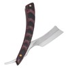 Straight Edge Razor OldFashioned Folding Manual Barber Shaver with Wood