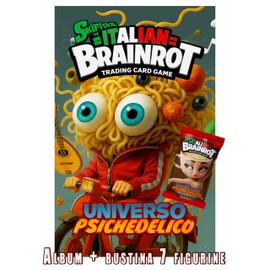 Album + 1 Beutel Karte Skifidol ITALIAN BRAINROT Universum psychedelisch Werkstatt Gebäude
