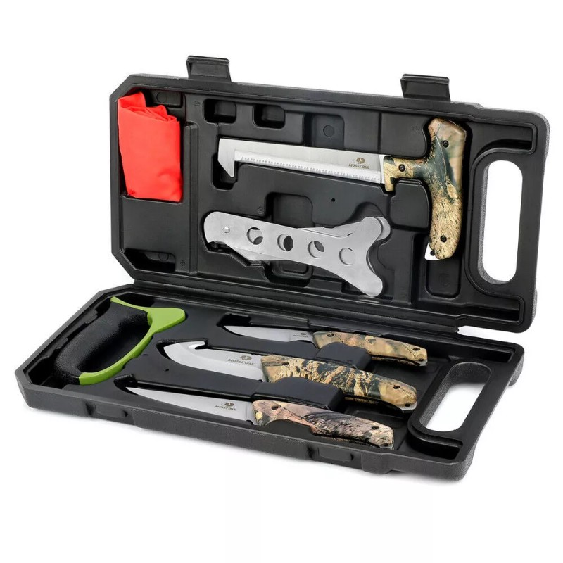 MOSSY OAK Hunting Field Dressing Kit-Portable Butcher GameProcessor Set(8-piece)