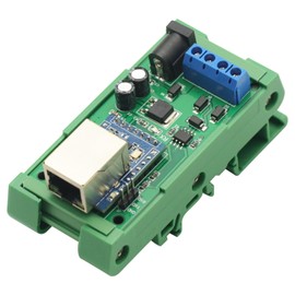 RS485 to Ethernet TCP/IP Converter for MQTT Modbus RTU Module with Rail Box