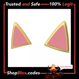 Jazwares ROBLOX Celebrity Series GOLD Cat Ears Toy Code ONLY! *Sent in Messages FAST*