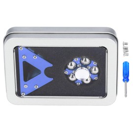 Fingertips Rotating Ferris Wheel Toy Aluminium Alloy Wheel Rotating Decompression Stress Relief Entertaining Toy Dark Blue