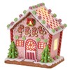 One Holiday Way 8.5-Inch Lighted Pastel Pink & Green Gingerbread