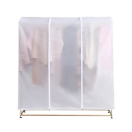 Dust Protection Clothes Cover 120 x 50 x 150 cm, Thicker PEVA Garment Bag, Long Dustproof Protection Against Moisture, Protective Cover for Clothes Rack, Translucent