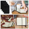 Qeeenar 10 Pcs Hardcover Leather Pocket Notebook 4 x 2.5