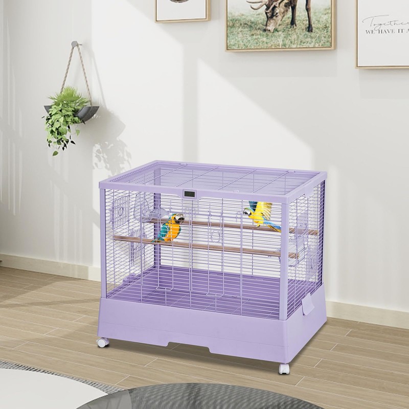 Pet Products Clear View Glass Bird Cage Crystal Palace for