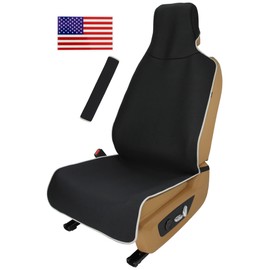 VSHIELD Waterproof Neoprene Car Seat Cover, Sweatproof Non-Slip Seat Protector, Universal Fit for Front Bucket or Rear Bench Seat of Cars, SUVs, Vans, Trucks, Compatible with Airbags and Armrests