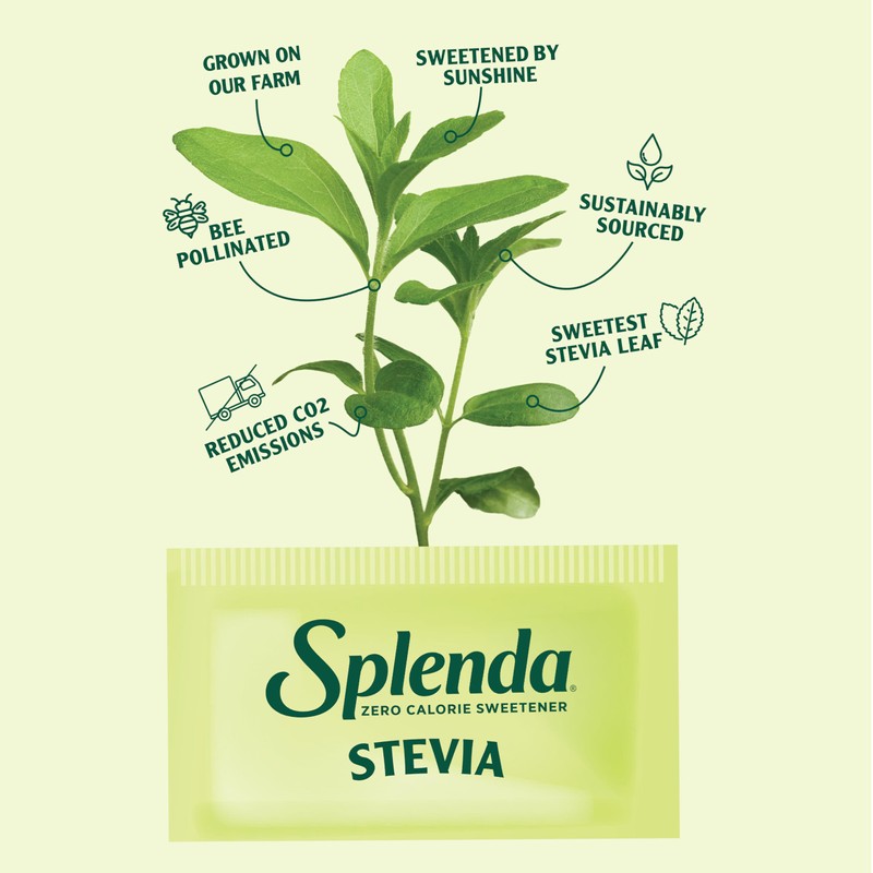 SPLENDA Stevia Zero Calorie Sweetener, Plant Based Sugar Substitute Granulated