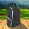 Golf Shoe Bag Convenient PU Leather Black Waterproof Dustproof Sport