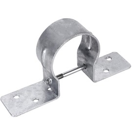 Steel to Wood Fence Bracket (24Pcs) 2-3/8 Fence Post Brackets, Fence Post Brackets for Metal Posts to Wood, Galvanized Pipe Grip Tie（No Include Screws）