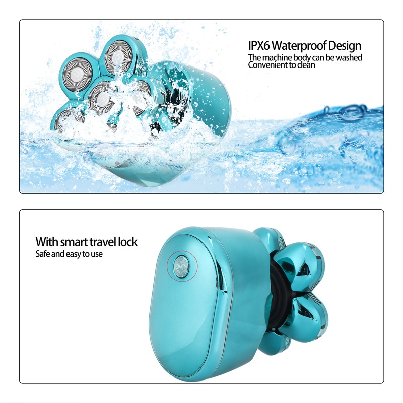 Electric Razor Set USB Rechargeable Waterproof Multifunctional 6 in 1