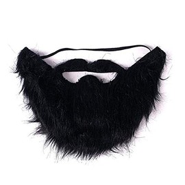 VIGUEUR Mustaches Self Adhesive - Costume Party Male Man Fake Beard Moustache Black (1pc)