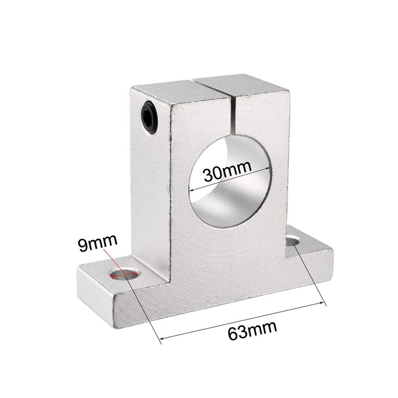 sourcing map Set of 2 rail guide rods for linear