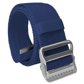 EMS XTRM Gait Belts - Essential Transfer Belts for Seniors and Physical Therapy, Durable and Comfortable, Nurses, Home Health Aides, Physical Therapists (Metal Buckle - Navy)