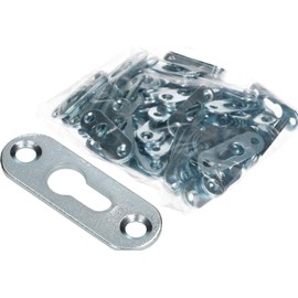 KOTARBAU Lens Head Fitting 42 x 14 mm Galvanised Pack of 100 Universal Picture Hangers Picture Frame Cabinet Hanger 8 mm Hole Quick Assembly Painting Hanger