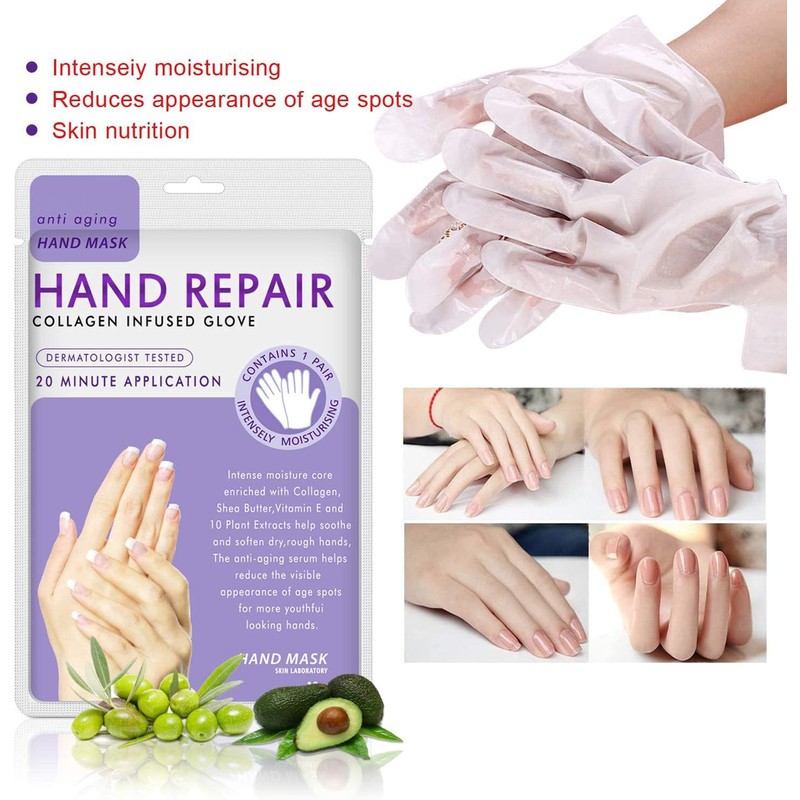Hand Mask Moisturizing Glove 5 pack, Hydrating Masks Repair Dry