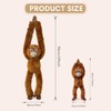 Hideekoog 2pcs Orangutans Hanging Stuffed Animal Mother with Baby Hangs