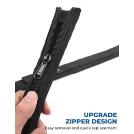 JOYTUTUS Door Limiting Straps Compatible with 1996-2026 Wrangler CJ YJ TJ JK JL, Heavy Duty Strong Adjustable Check Strap with Wire Protecting Harness, 2 Pack