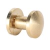 50 Set Brass Rivets Kit DIY 8mm Slot Screw Decorative