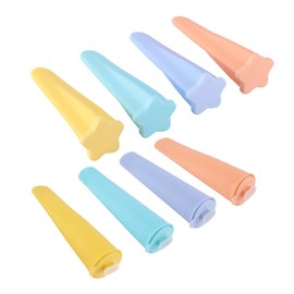 CIYODO 8Pcs Refillable Ice Cream Molds with Lids Non Sticky DIY Popsicle Molds for Homemade Ice Cream Treats